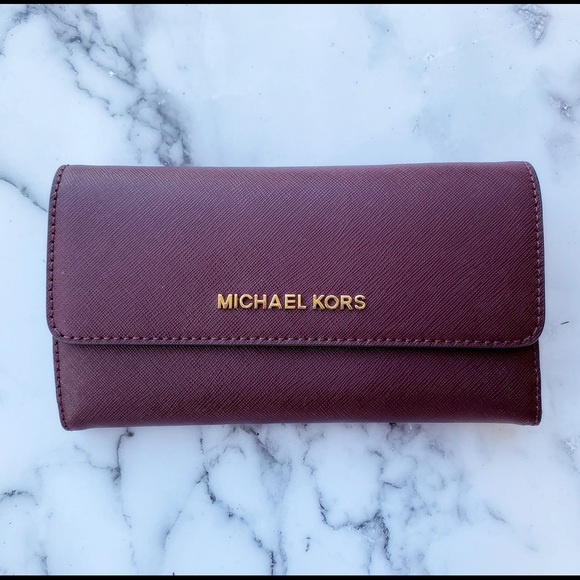 SALE‼️‼️ Michael kors large trifold wallet PINK - Picture 5 of 8